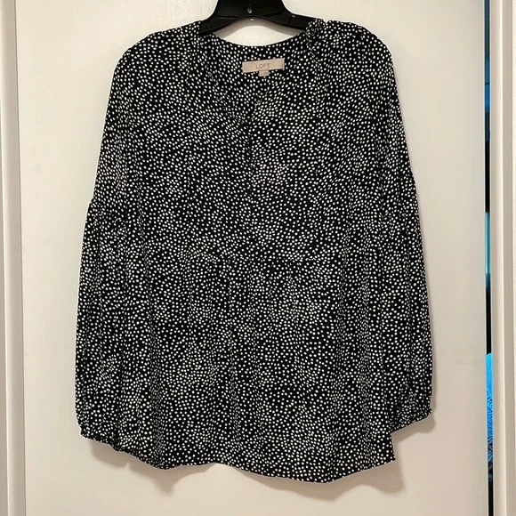 Women’s Long, Balloon Sleeve Blouse - Picture 1 of 7